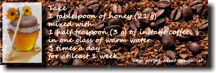 درمان عسل و قهوه